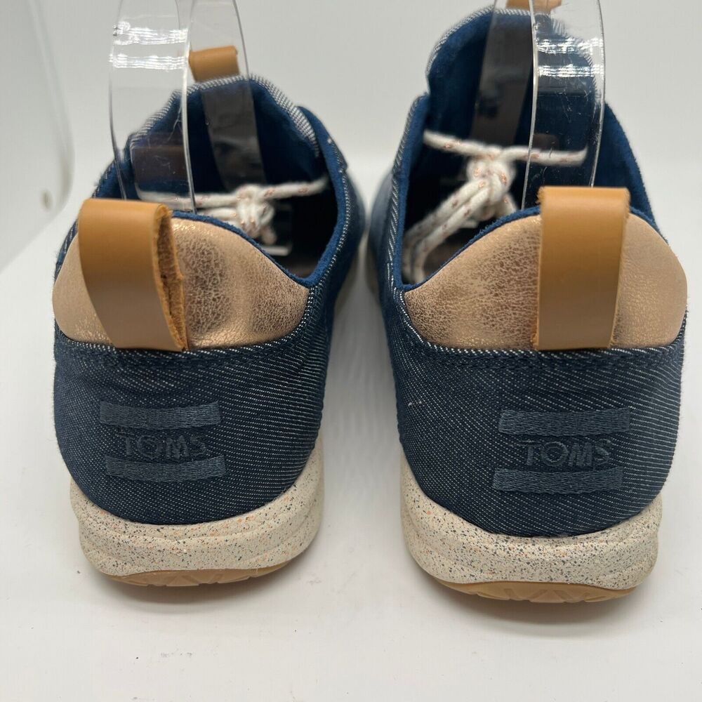 Toms Cabrillo Women Blue Lace Up Lifestyle Sneakers Shoe Lace Up Size 11 - Picture 5 of 11